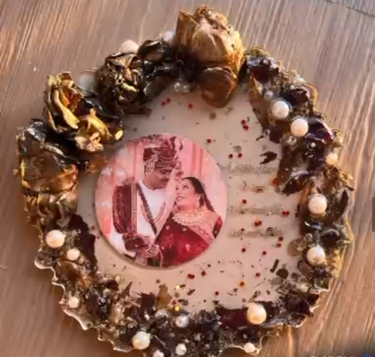 Circular Varmala Photo Keepsake