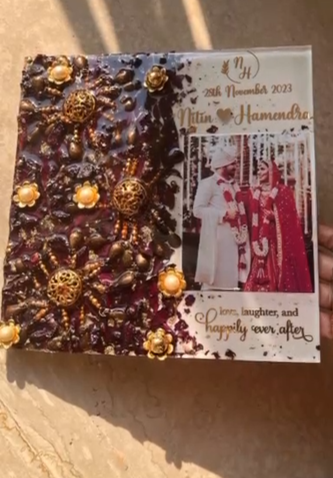 Nitin & Hamendra Wedding Keepsake Frame