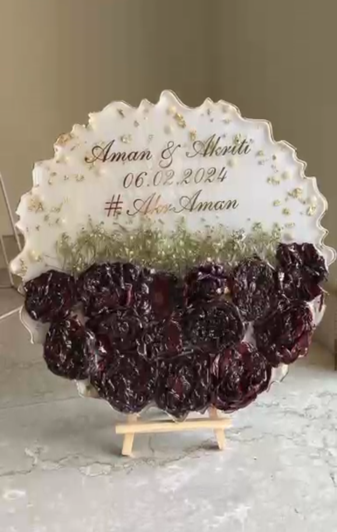 Wedding Date Keepsake Plaque"