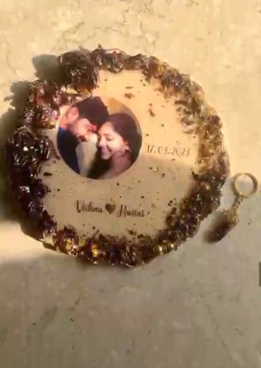 Personalized Date Photo Resin Keepsake