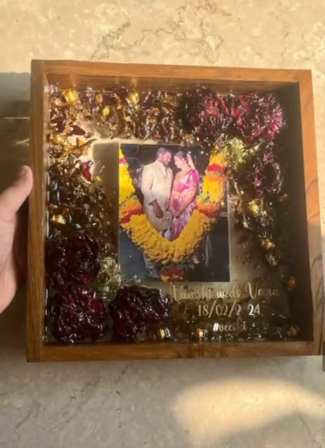 Wedding Varmala Preservation Frame