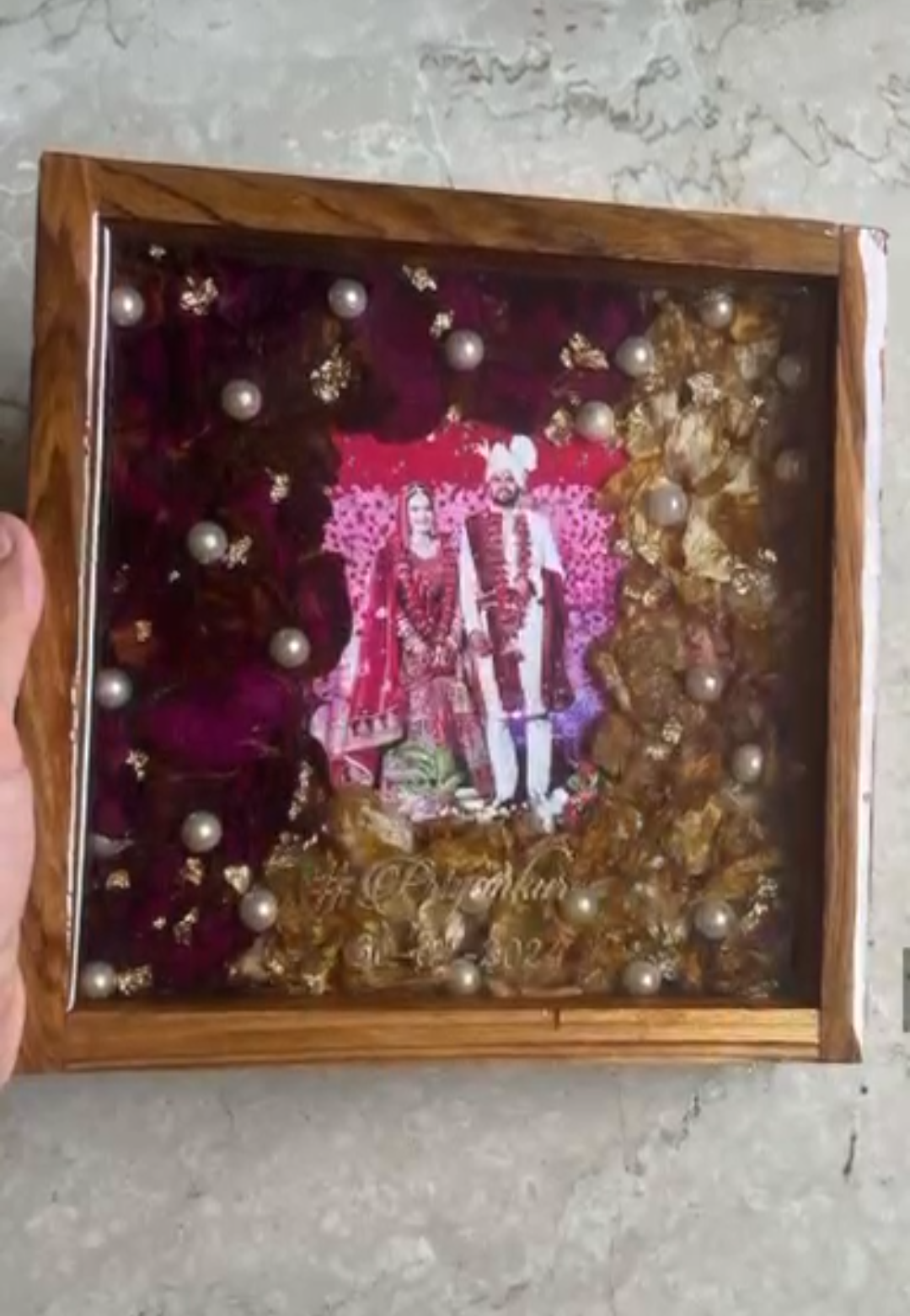 Wedding Photo and Varmala Preservation Frame