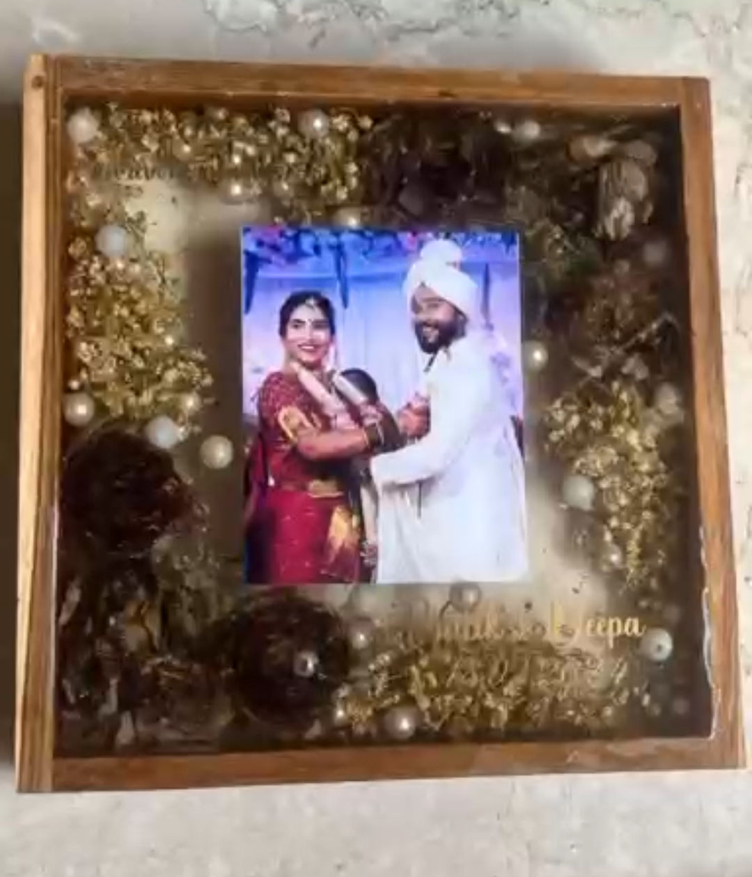 Varmala and Flower Preservation Keepsake