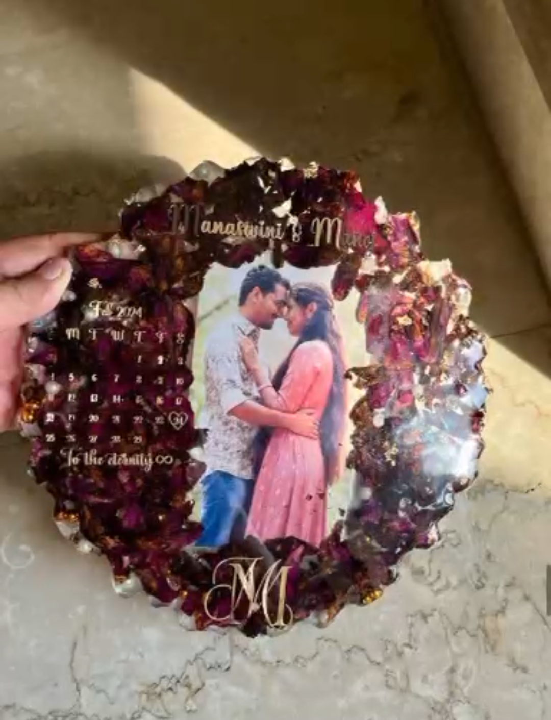 Personalized Calendar Photo Resin Keepsake