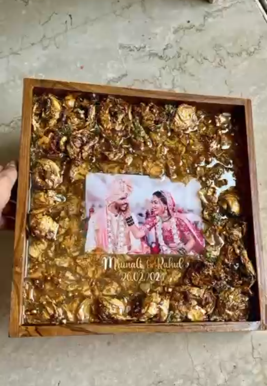 Varmala Preservation Resin Art - Teak Wood