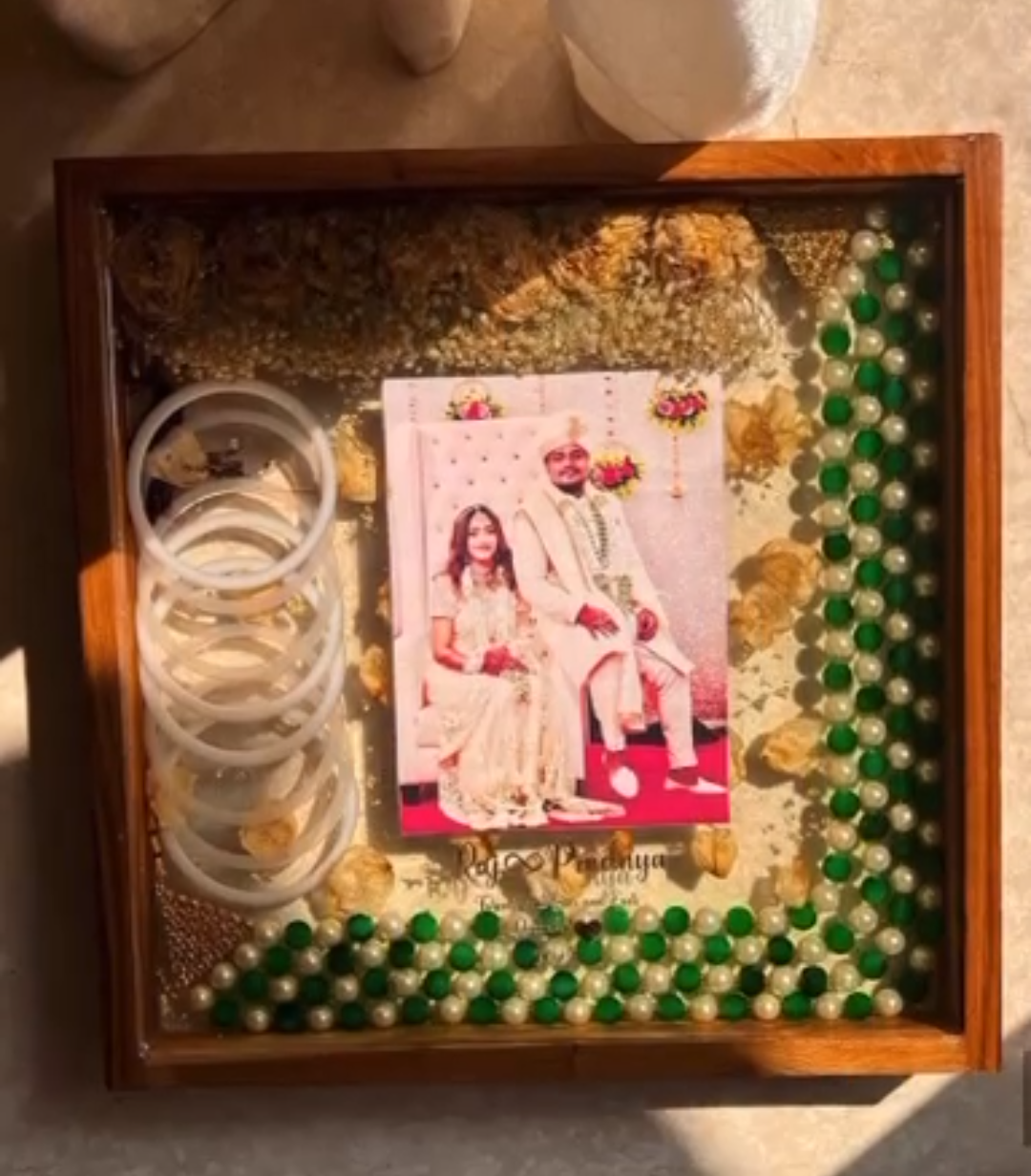 Wedding Varmala and Bangles Preservation Frame