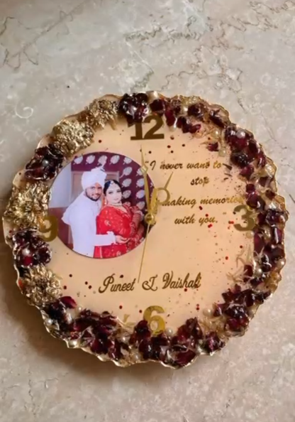 Personalized Couple's Memory Clock