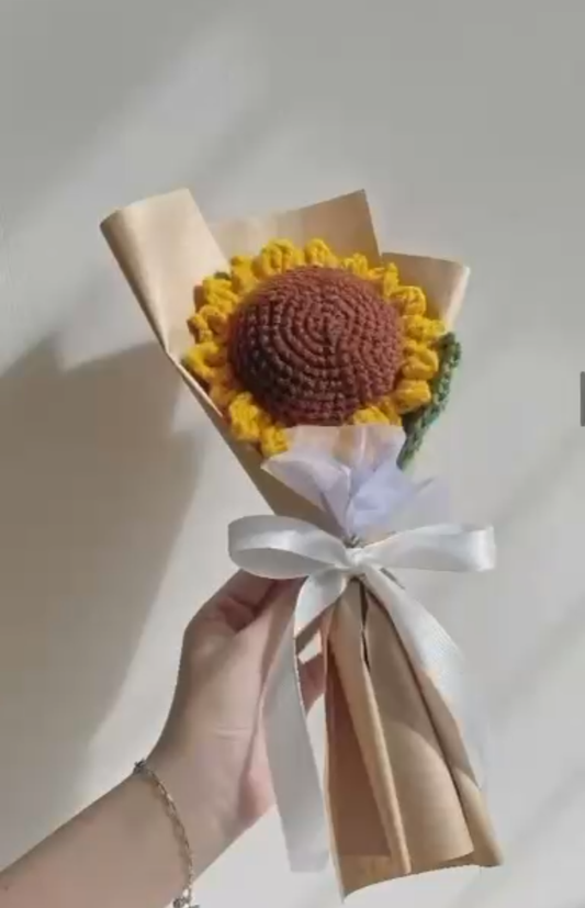 Crochet Sunflower Bouquet