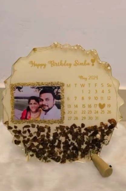 Personalized Birthday Calendar Resin Plaque