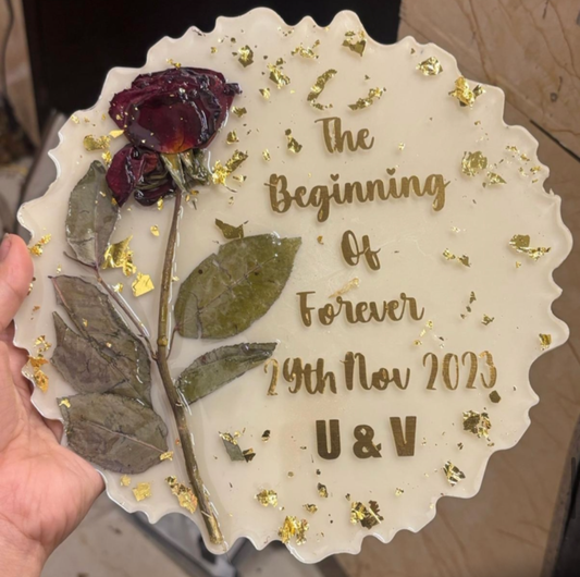 Eternal Bloom Resin Plaque