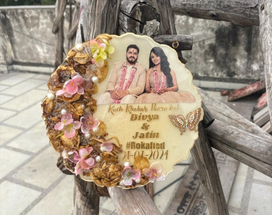 Butterfly Bloom Resin Plaque