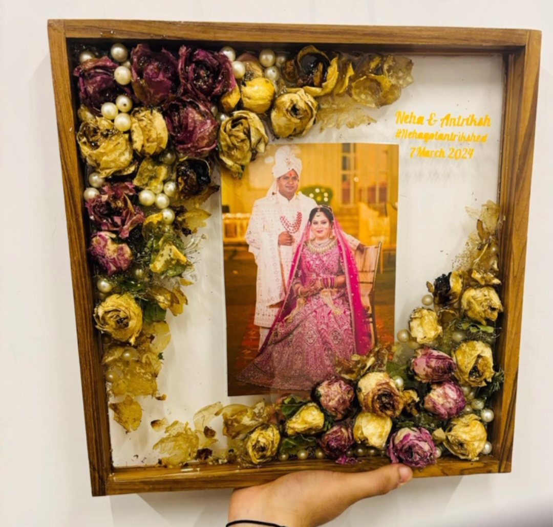 Rose Petal Keepsake Frame
