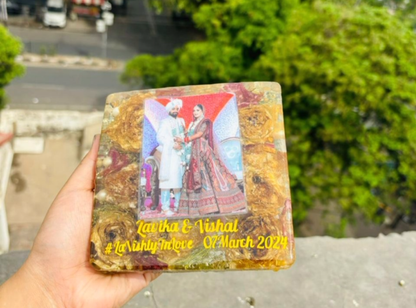 Floral Embrace Resin Plaque