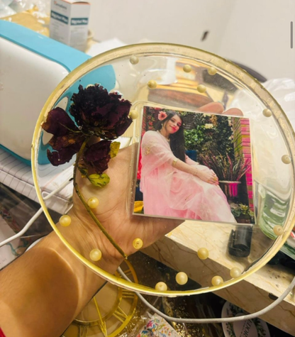 Transparent Bloom Photo Plaque