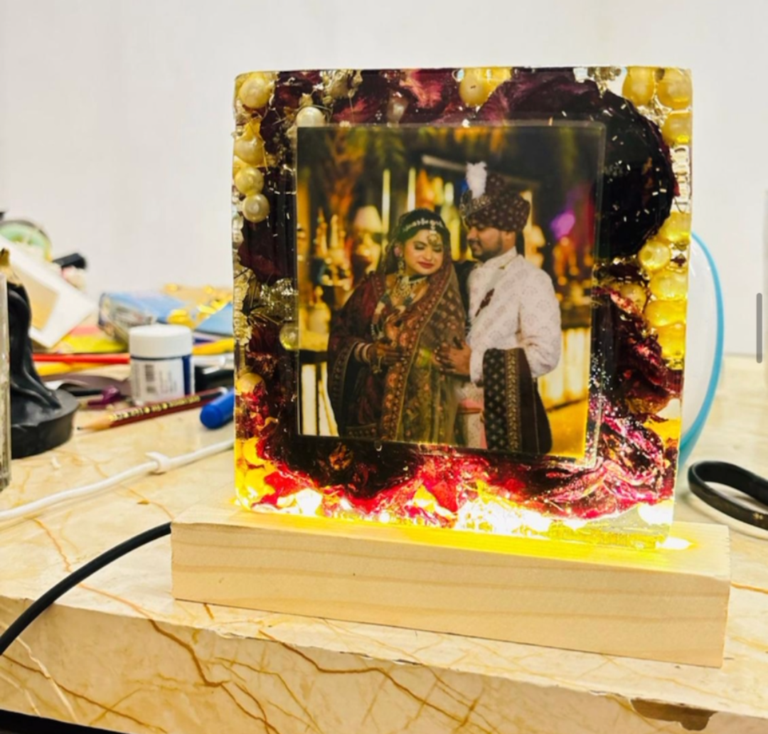 Luminous Varmala Resin Plaque