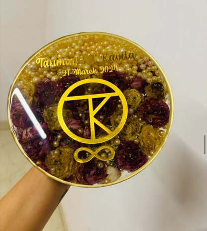 Varmala Monogram Resin Plaque