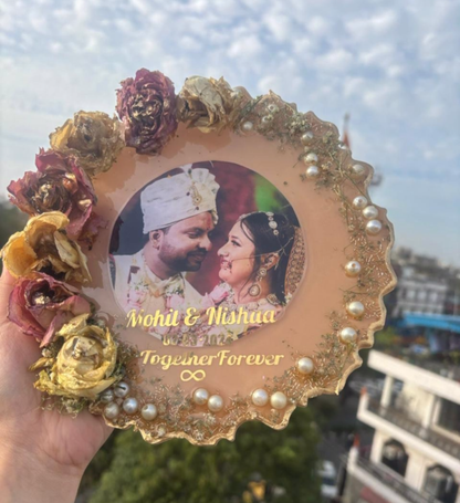 Varmala Petal Resin Plaque