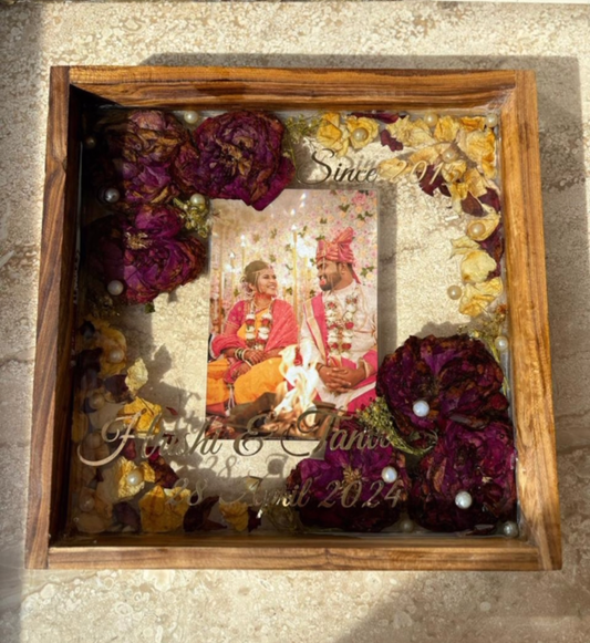 Varmala Frame Bridal Blooms Display Case