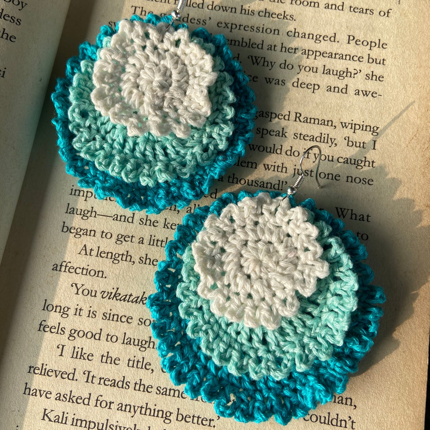 Triple Layer Crochet Earring