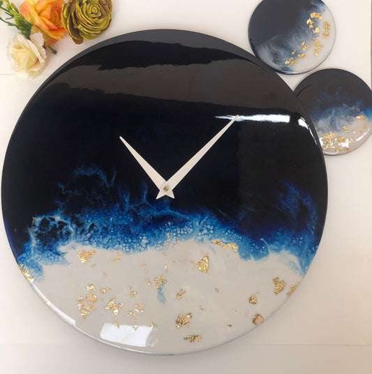 Subtle Effect Epoxy Resin Wall Clock