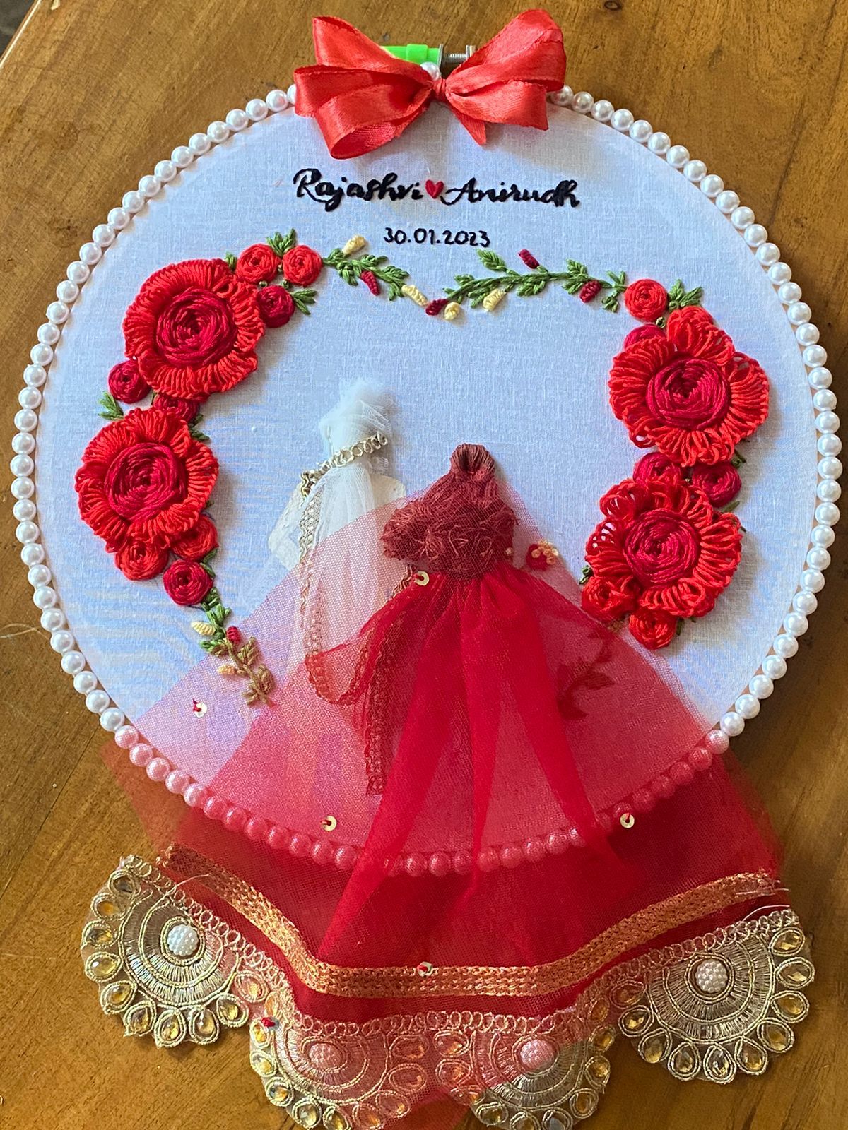 Wedding Embroidery Hoop