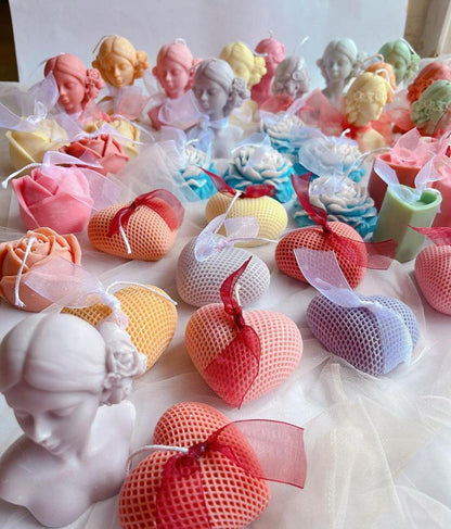 Scented Candles of Heart shaped