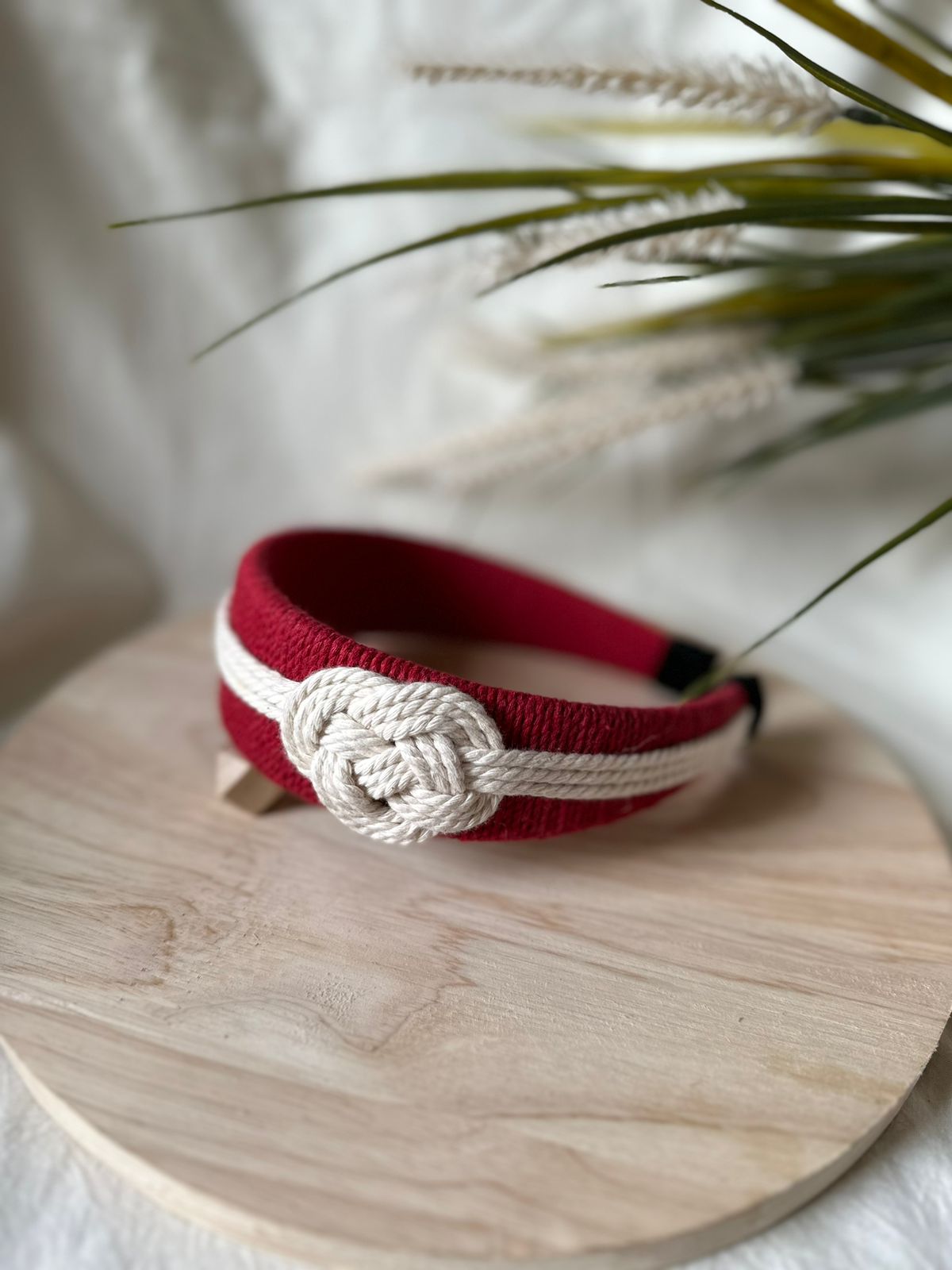 Crochet Hair Band with Flower