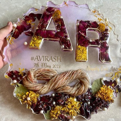 Varmala Initials Preservation Frame