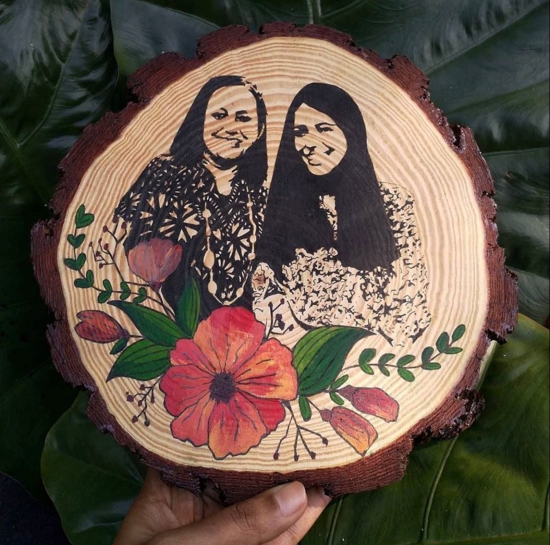 Personalized Wooden Slice Decor