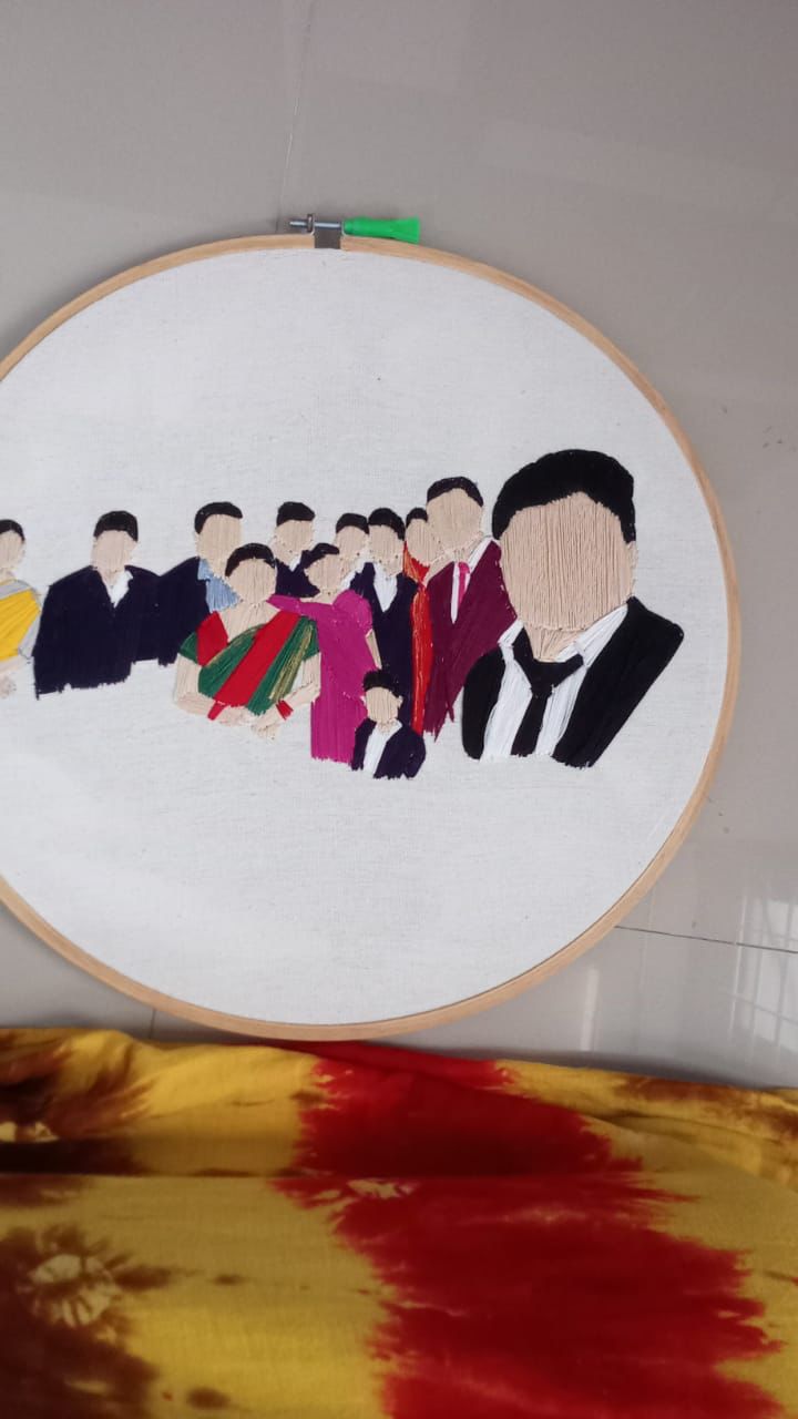 Family Embroidery Hoop