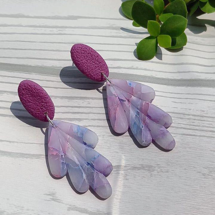 Matte Faux Stone Earrings