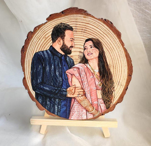 Timber Love Handpainted Couple Disc