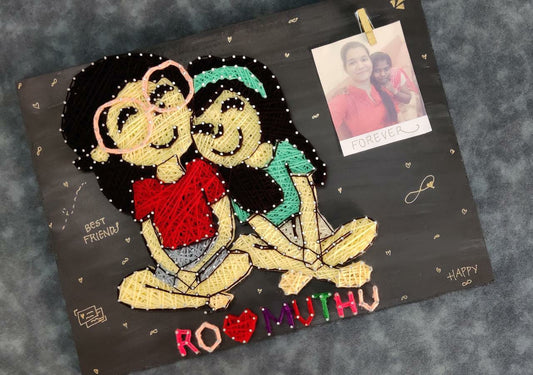 Sibling String art