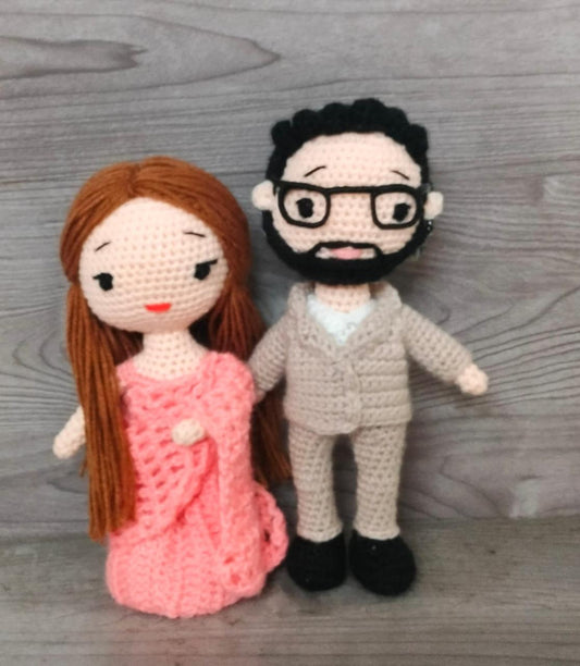 Forever Stitched: Handmade Crochet Doll Couple