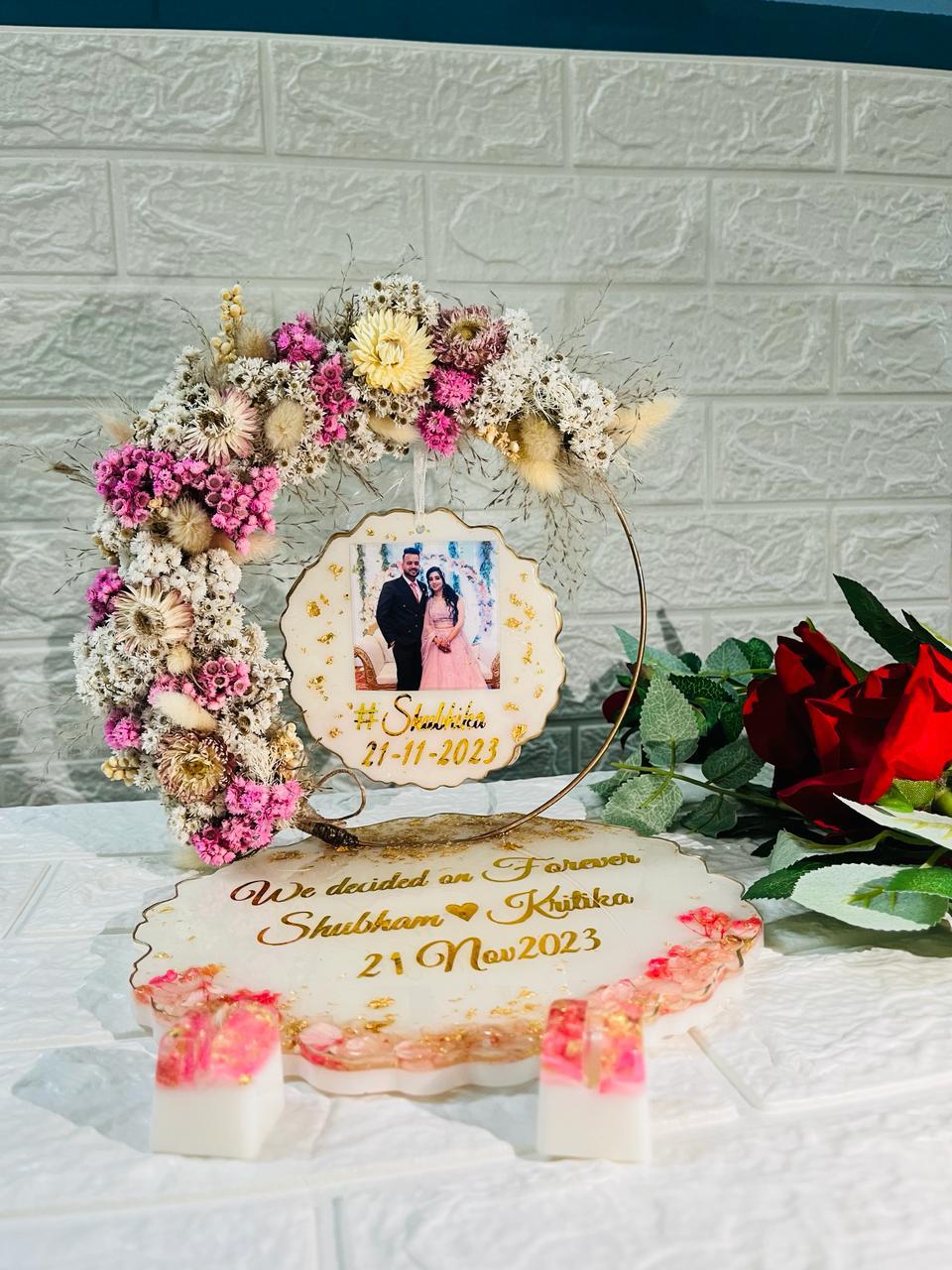 RadiantBloom Resin Ring Platter