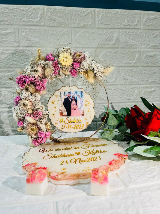 RadiantBloom Resin Ring Platter