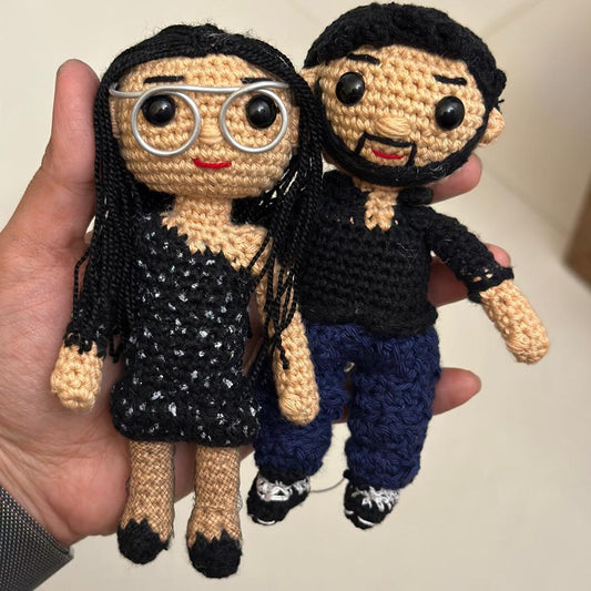 Forever Knotted Crochet Couple Dolls