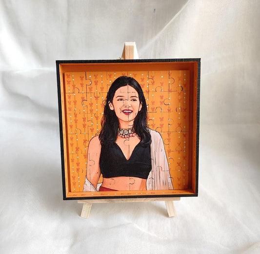 Enigma Portrait Puzzle Hand-painted