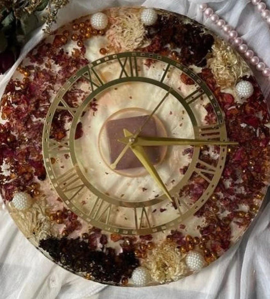 Time Vortex Resin Clock