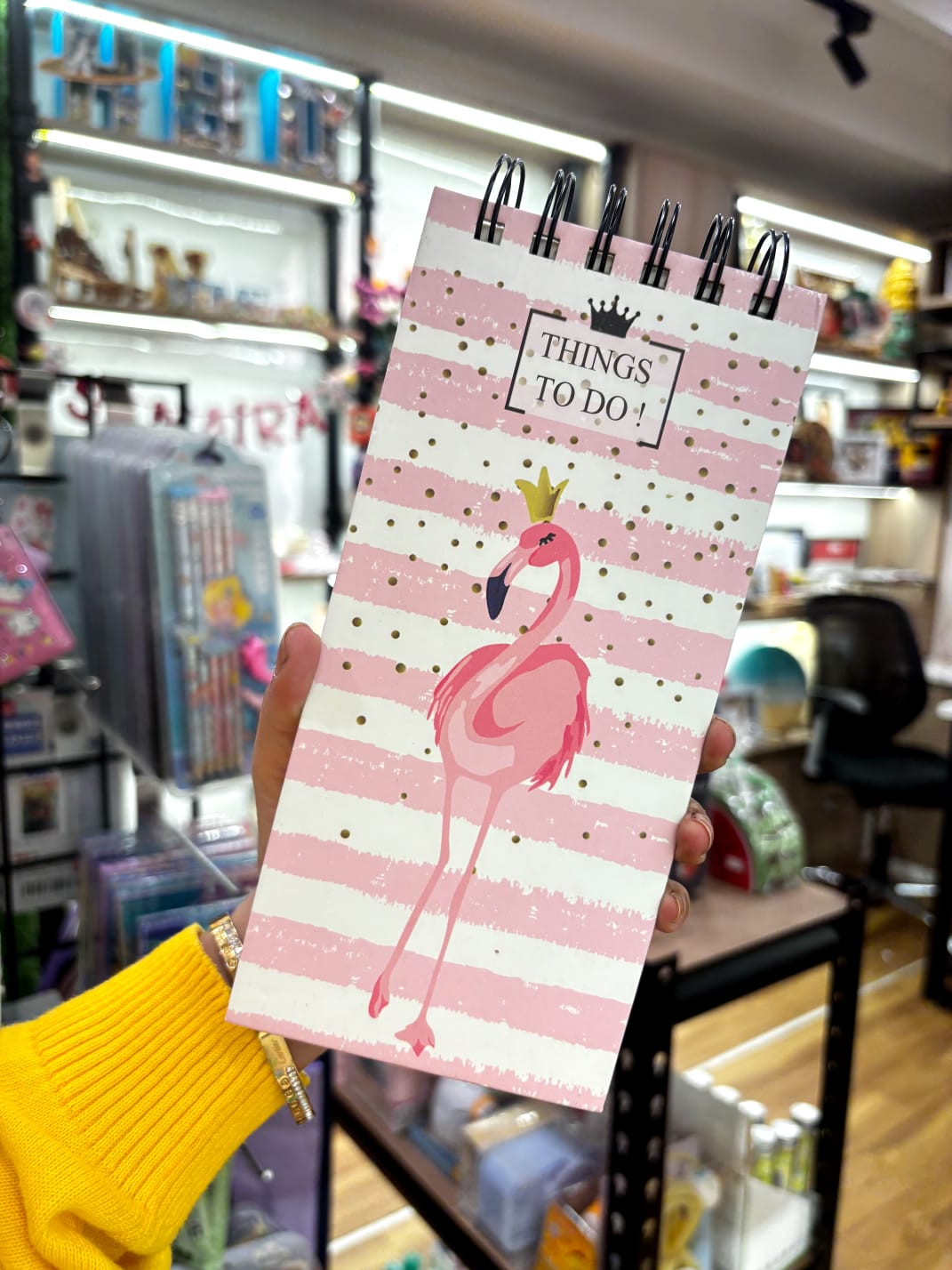 Pink Feathered Planner