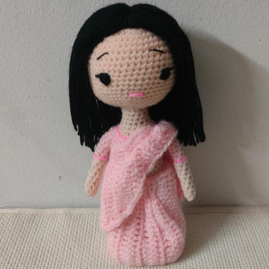 Elegance in Stitches: Handmade Crochet Doll Woman