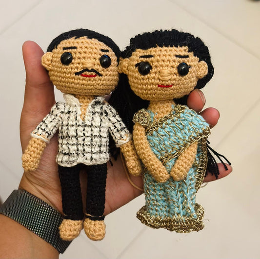 Graceful Bonds Crochet Beautiful Couple Dolls