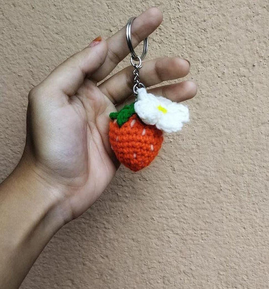 Berry Bliss Crochet Keychain