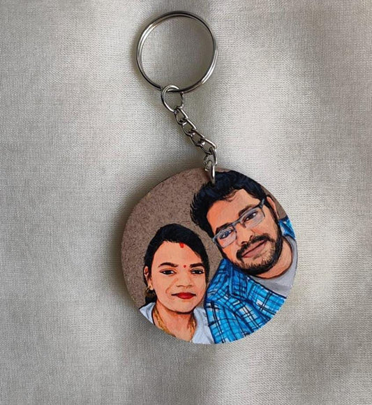 LoveLink Handpainted Couple Key Ring