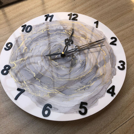 Starry Night Resin Wall Clock