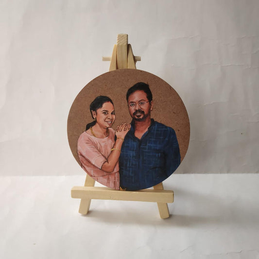 Brushed Bonds: Handpainted Couple MDF Plaques