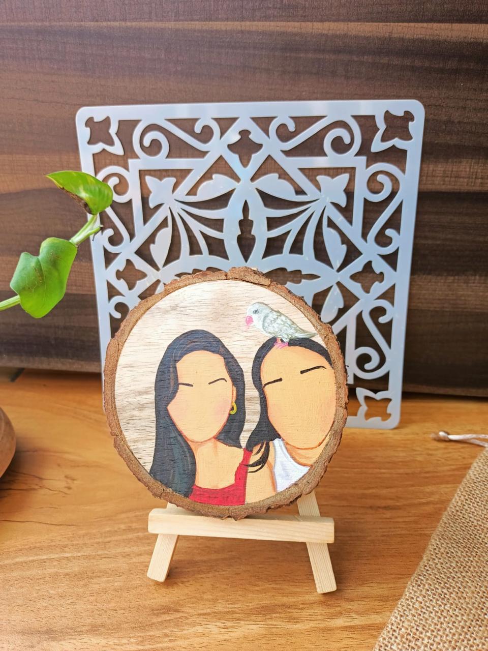 Artisanal Arboreal Illustration Medallions painting