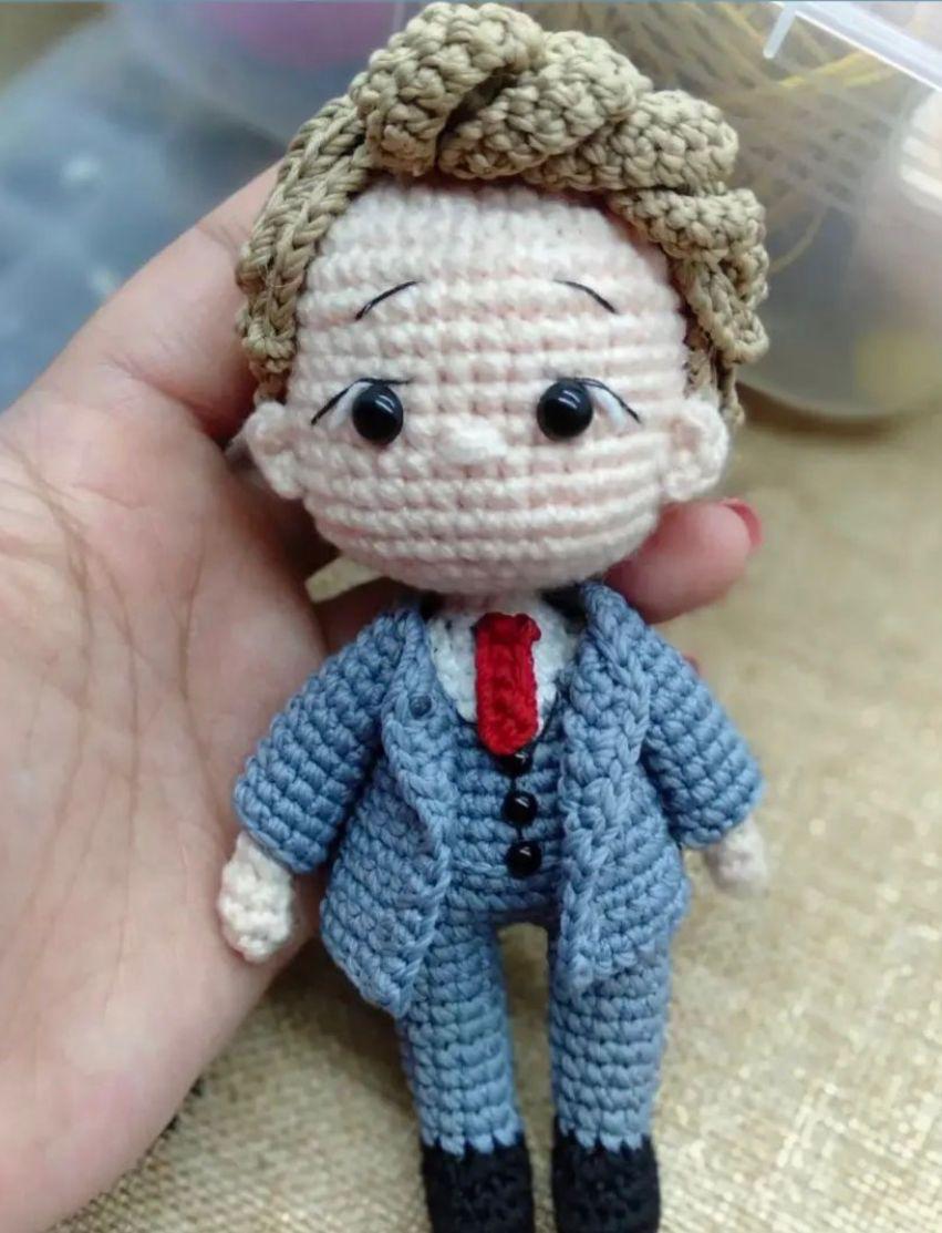 Crochet Buddy: Handcrafted Amigurumi Boy