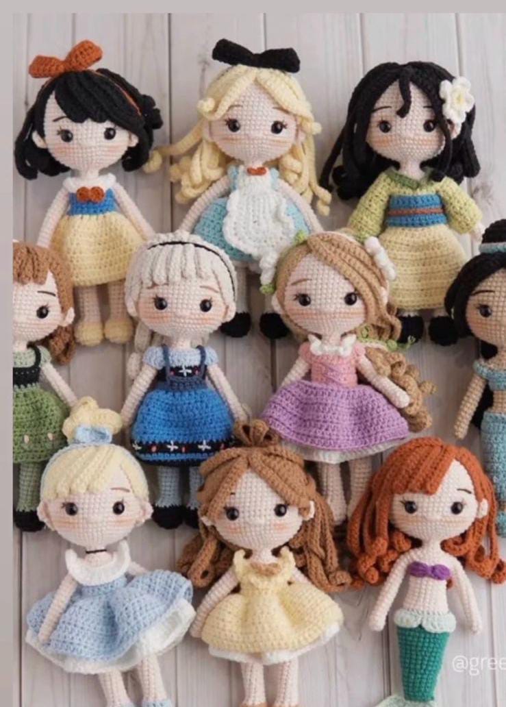 Charm Thread Crochet Dolls