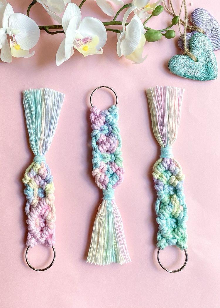 Crafted Knots Crochet Keyrings
